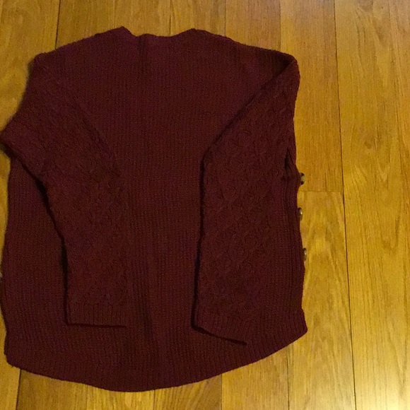 Jeanne Pierre burgundy sweater, large, worn once. - Picture 6 of 7